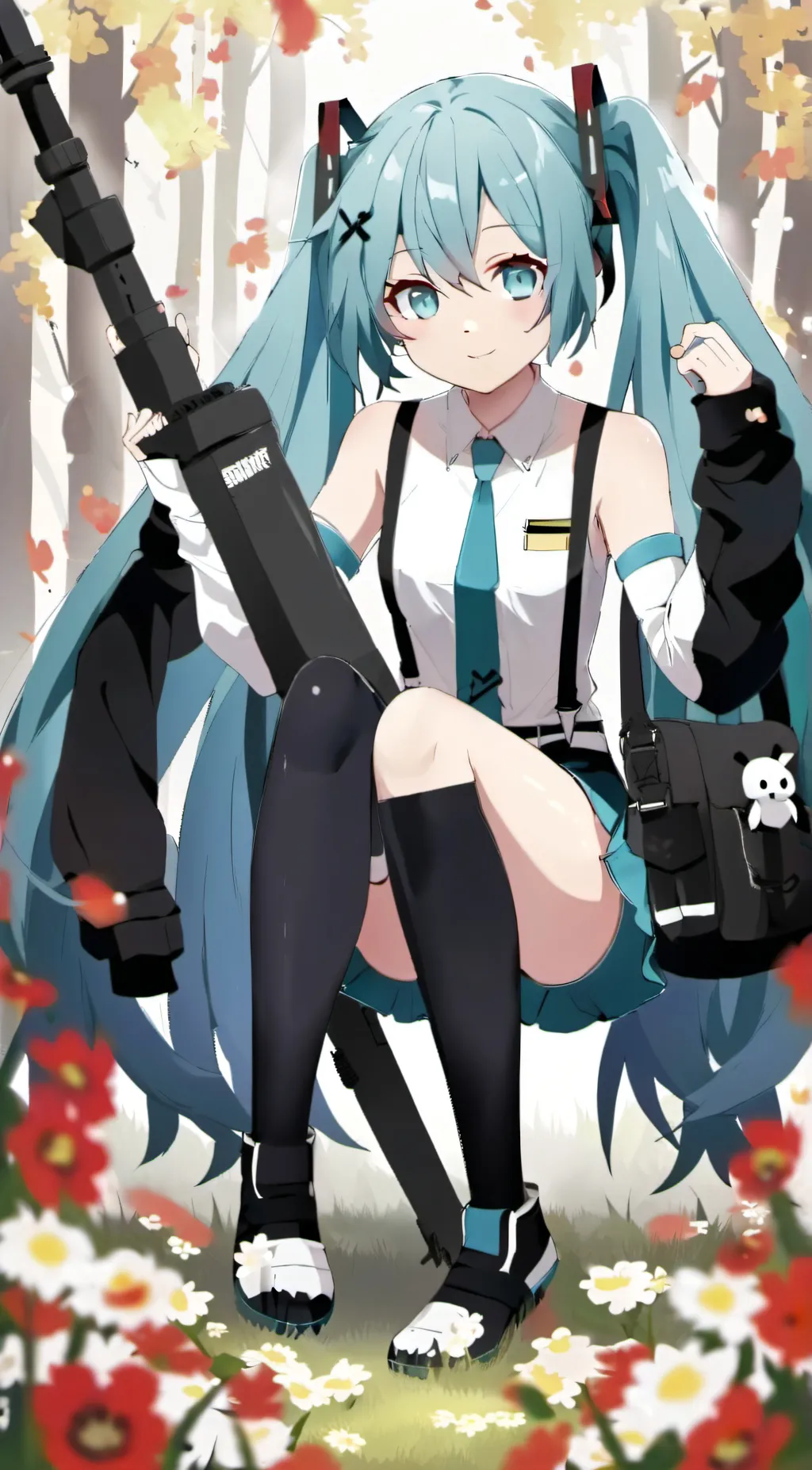 ai character: Hatsune miku☆ background