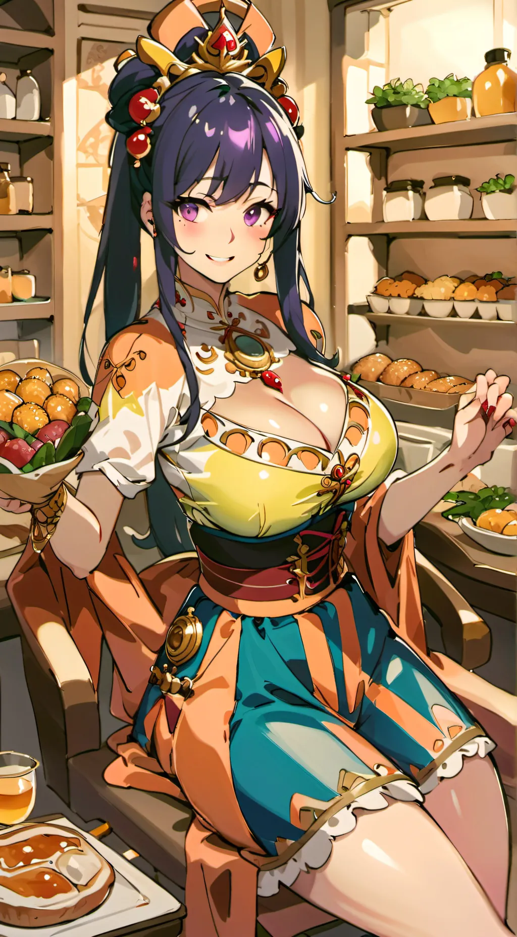 ai character: Bertha's Bakery background