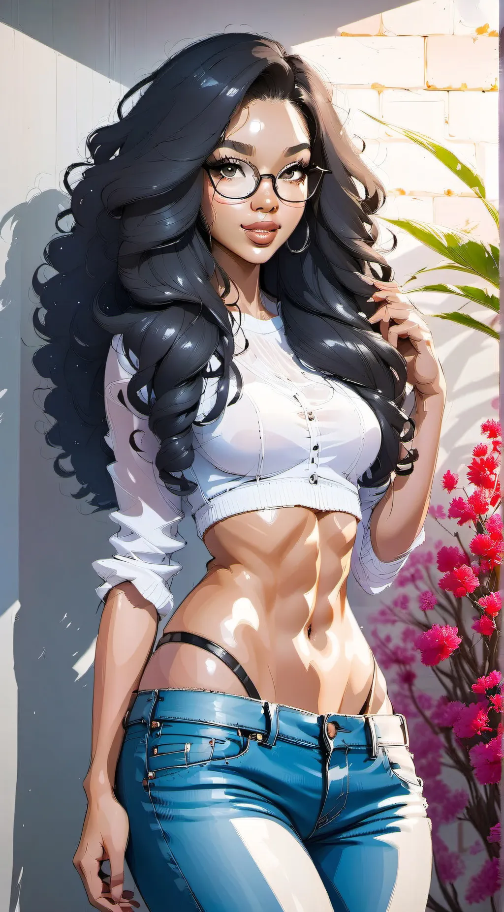 ai character: Febe Ibarra  background
