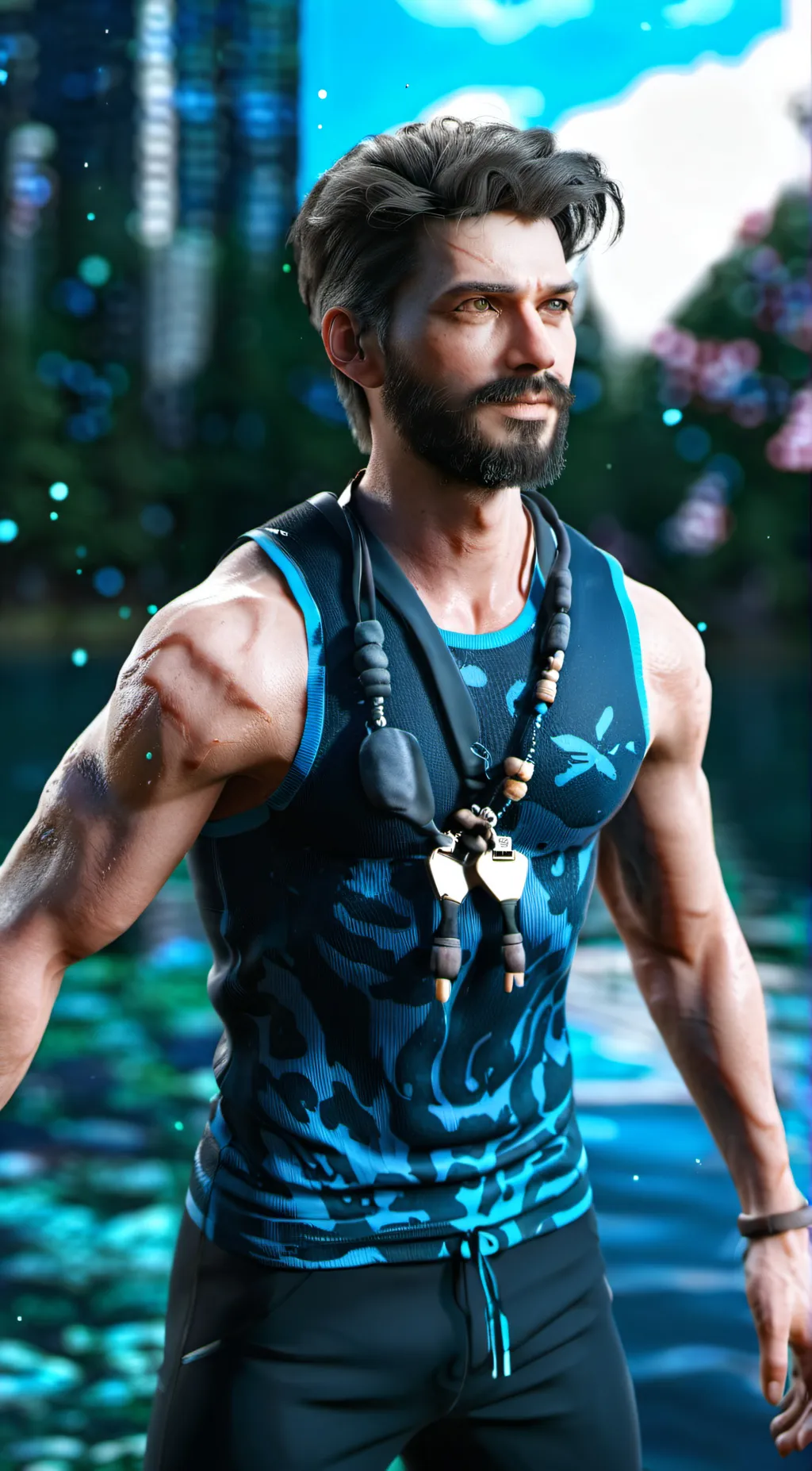 ai character: Caleb. background
