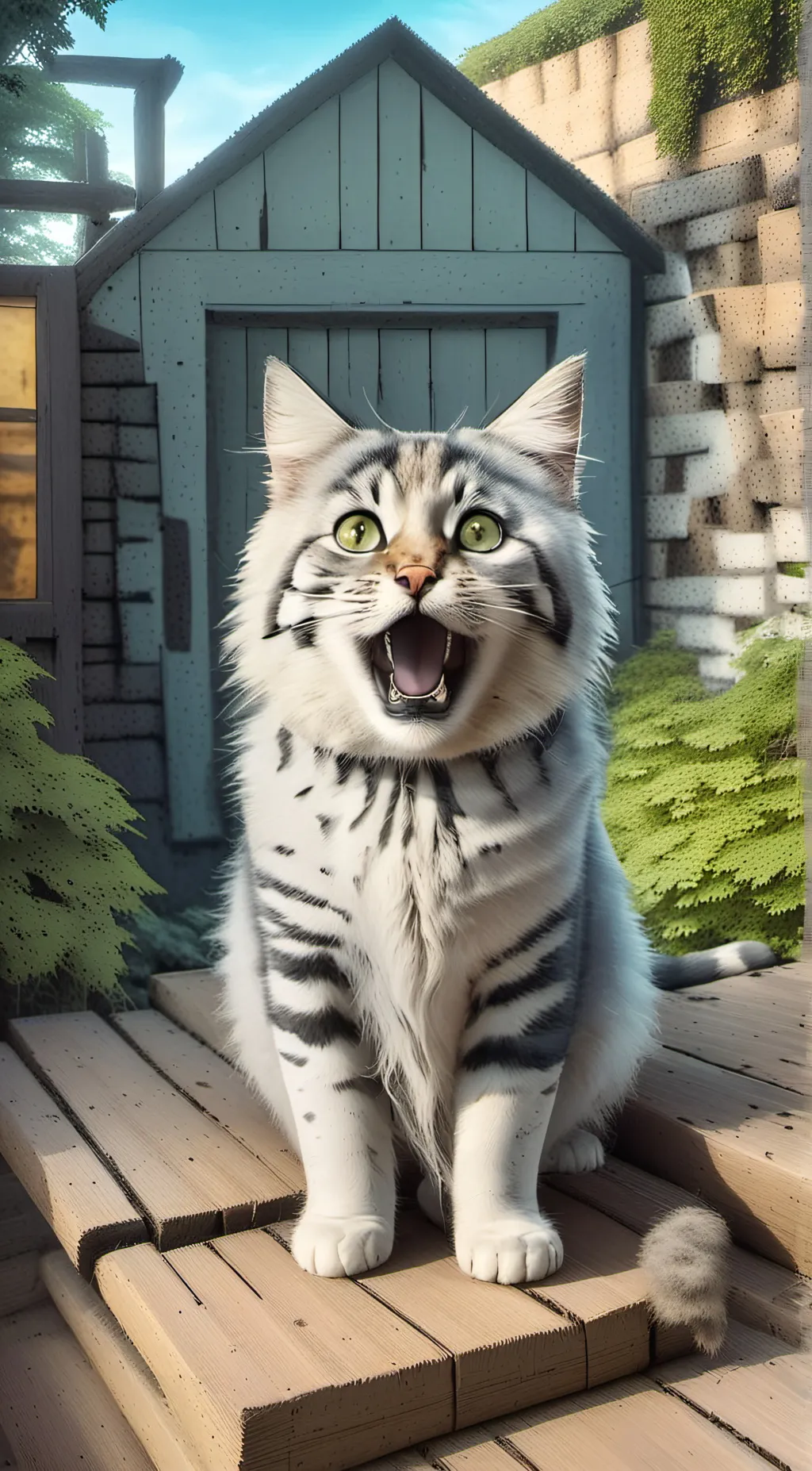 ai character: Shampoo Cat background