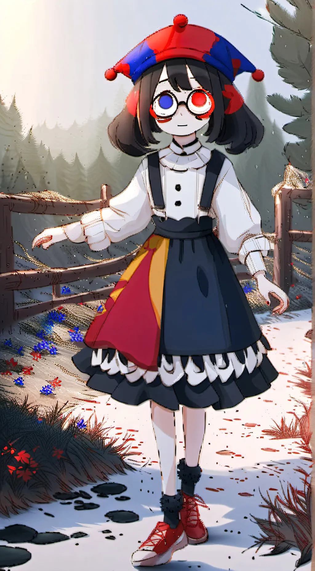 ai character: Pomni background