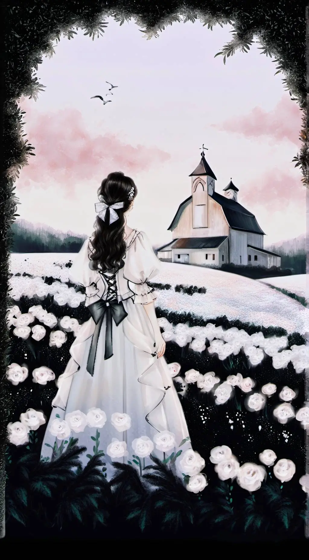 ai character: anne with a e background