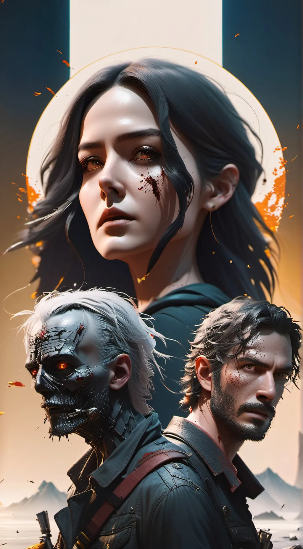 ai character: The walking dead  background