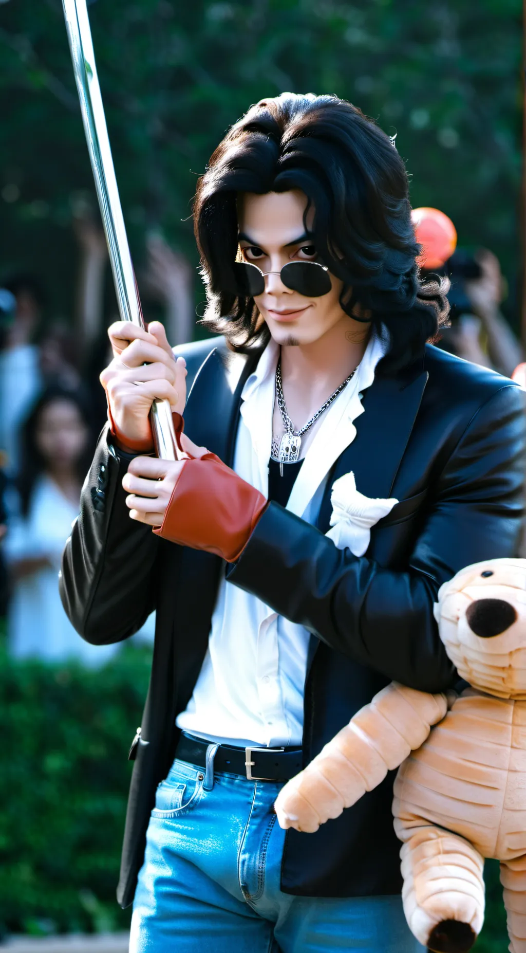 ai character: Michael Jackson background