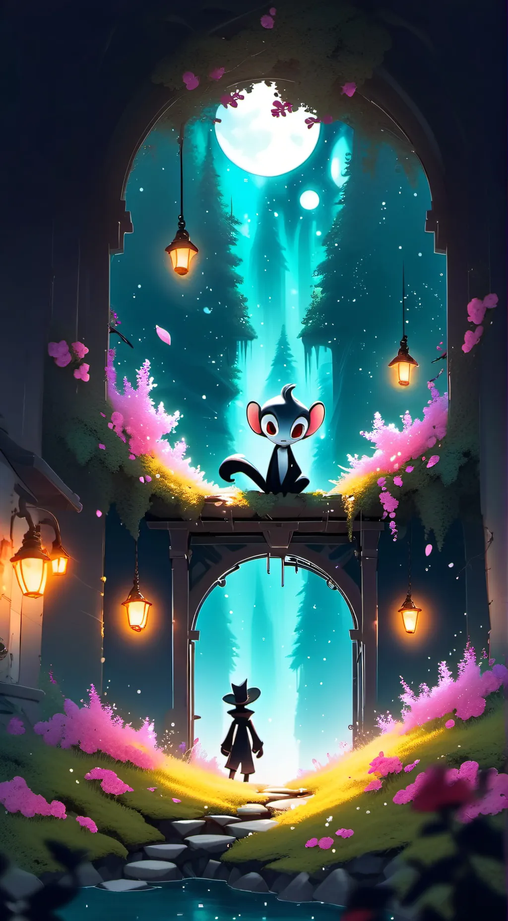 ai character: Hazbin animals background