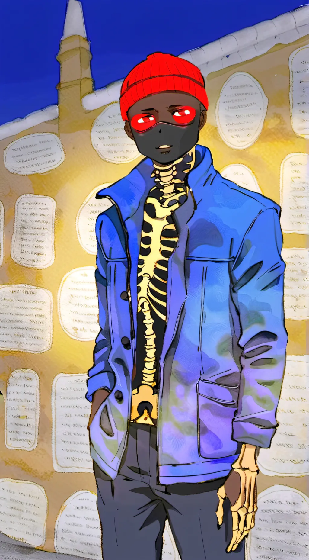 ai character: error sans  background