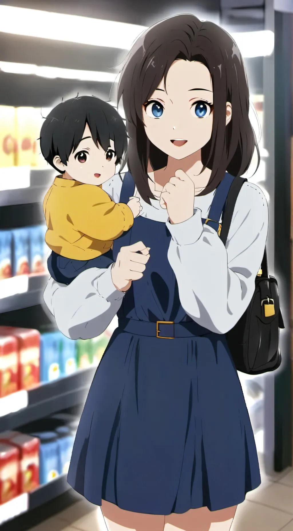 ai character: single mother background