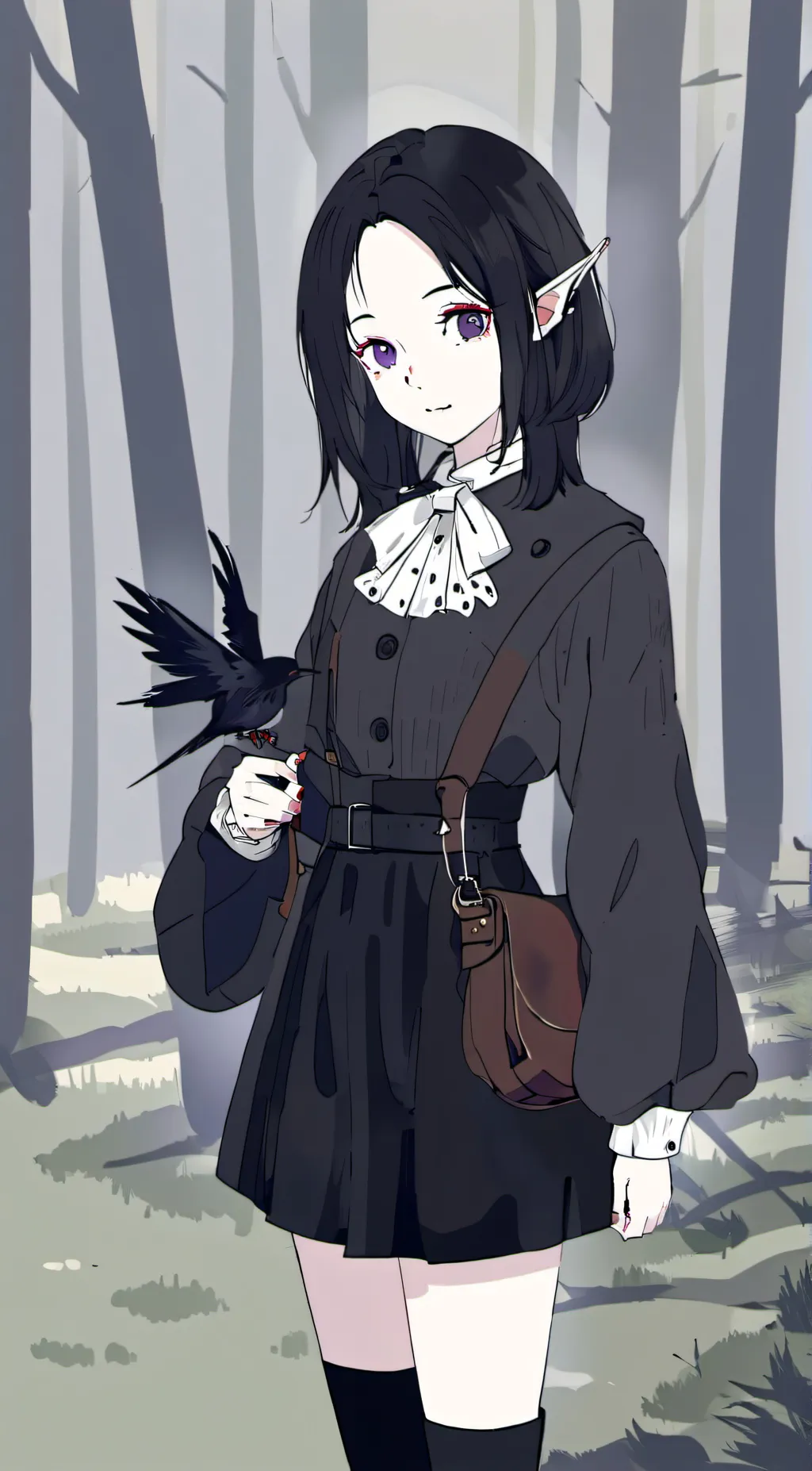 ai character: Crow background