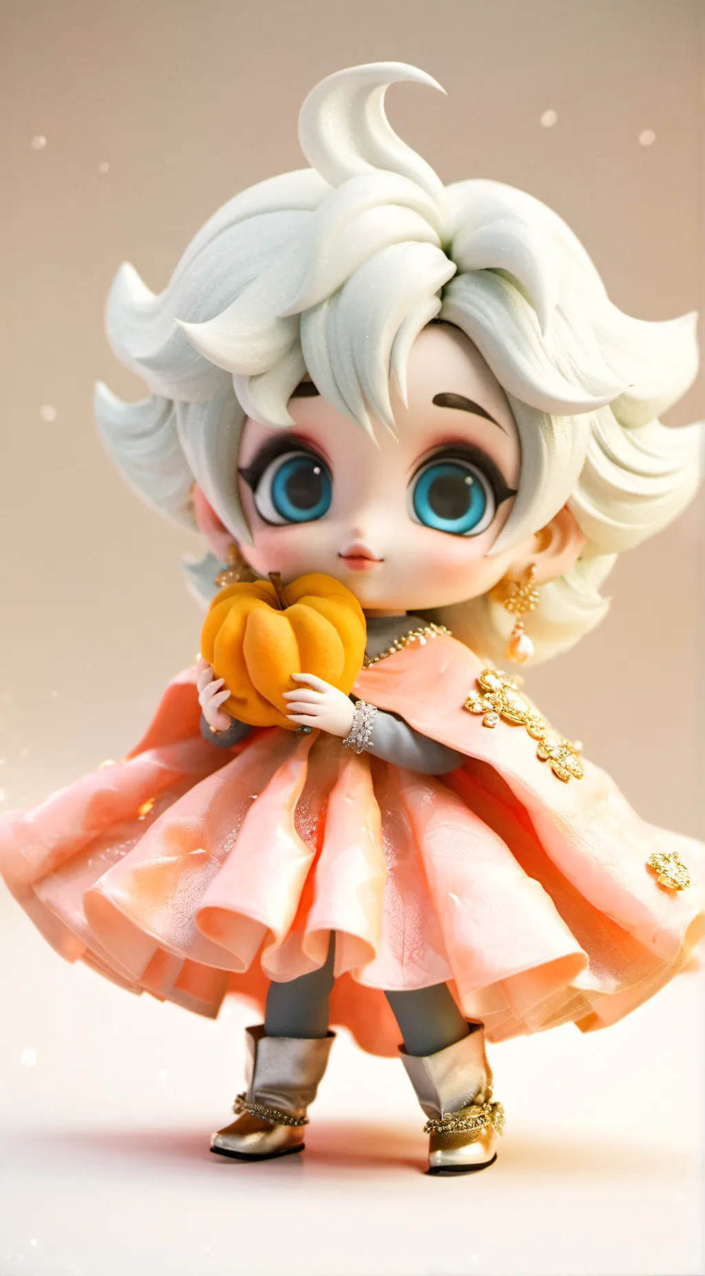ai character: peach bebé background