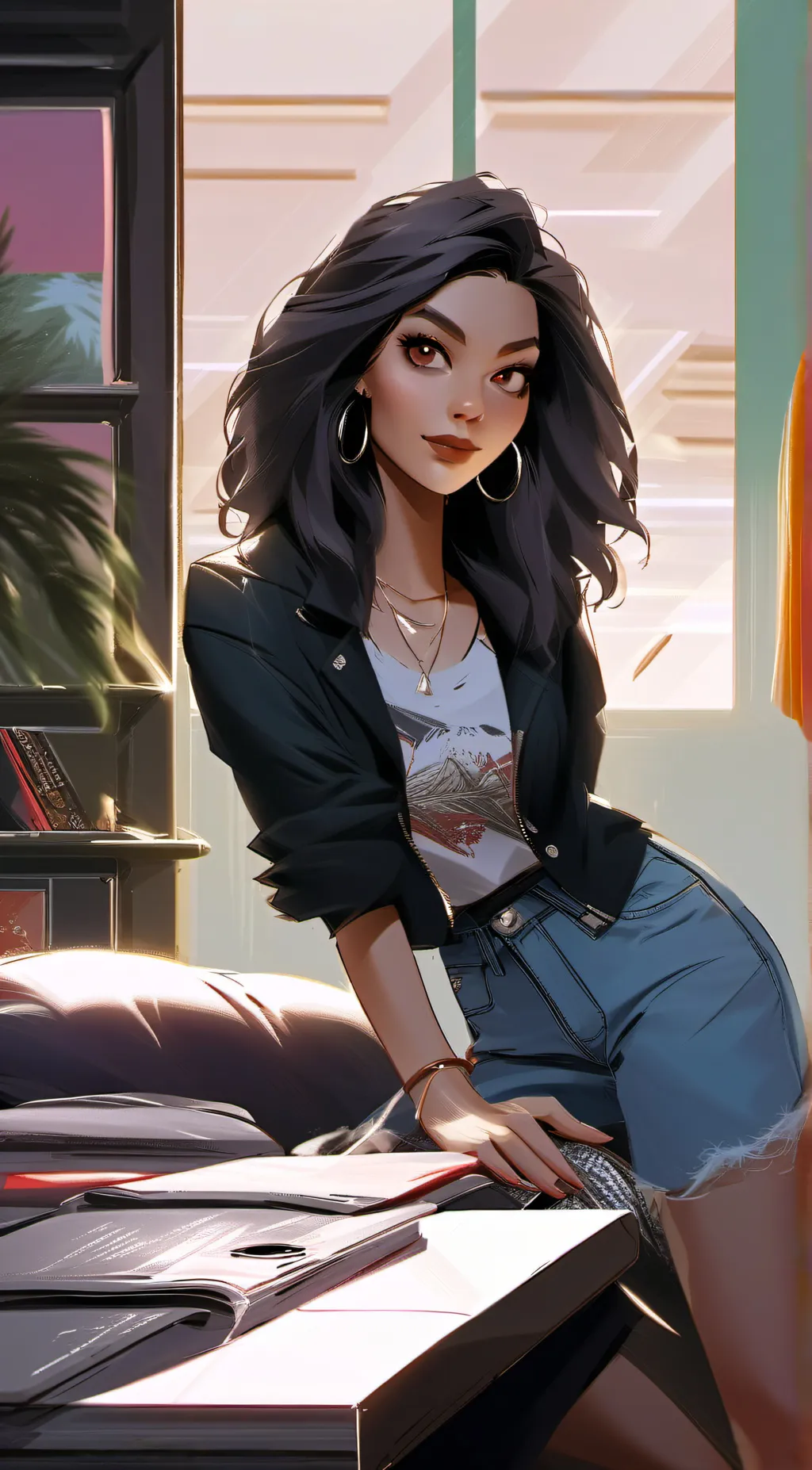 ai character: zliy  background