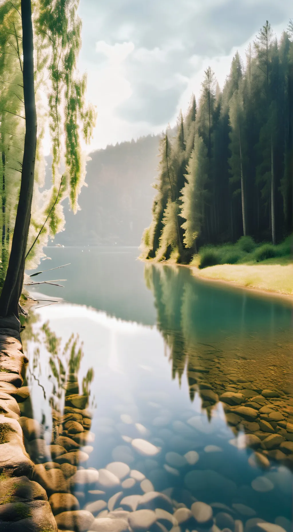 ai character: HH/Lake background