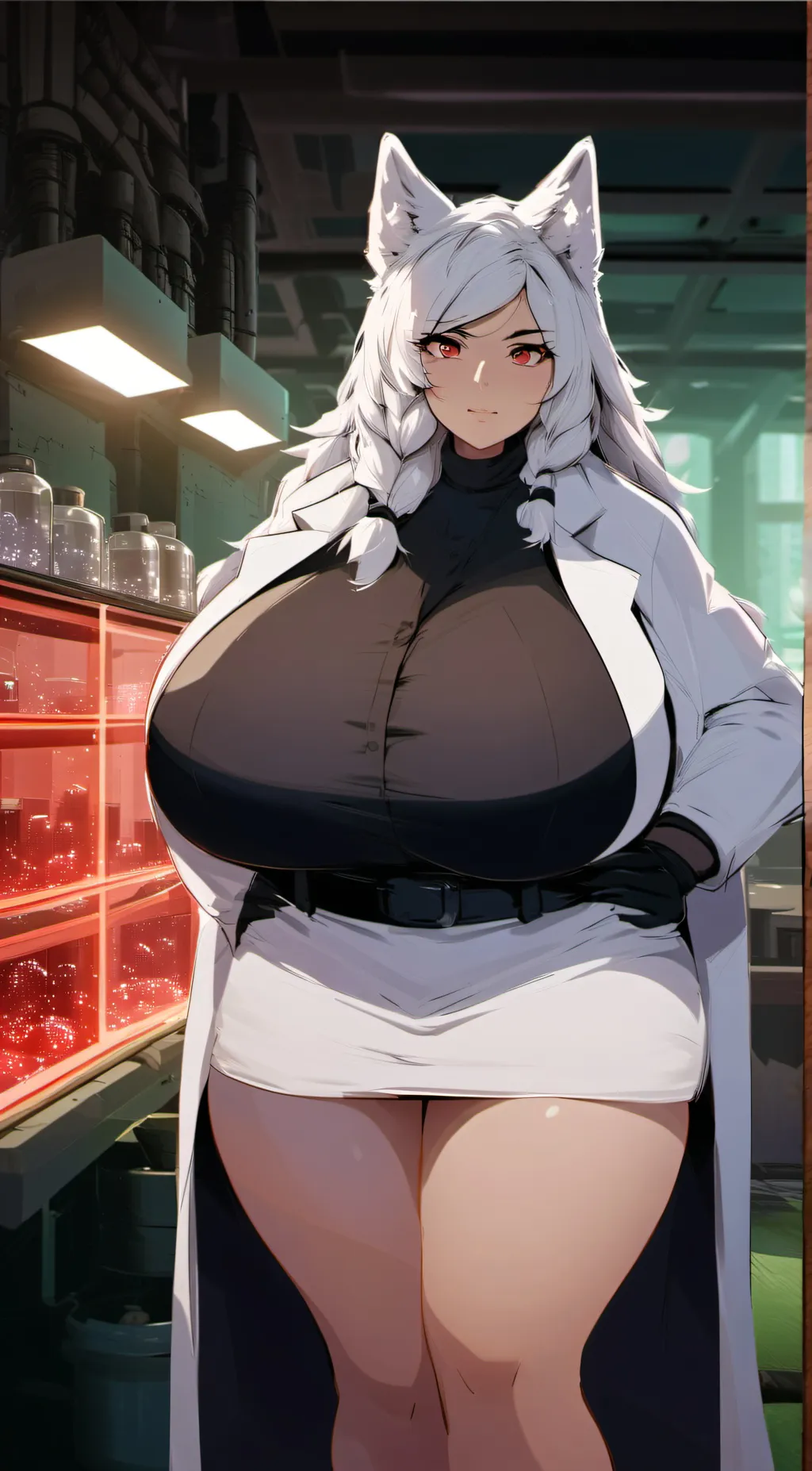 ai character: Snow background