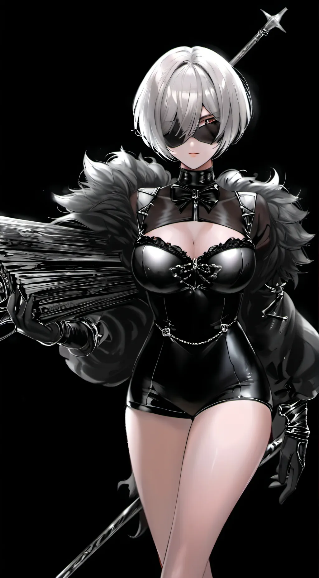 ai character: 2B background