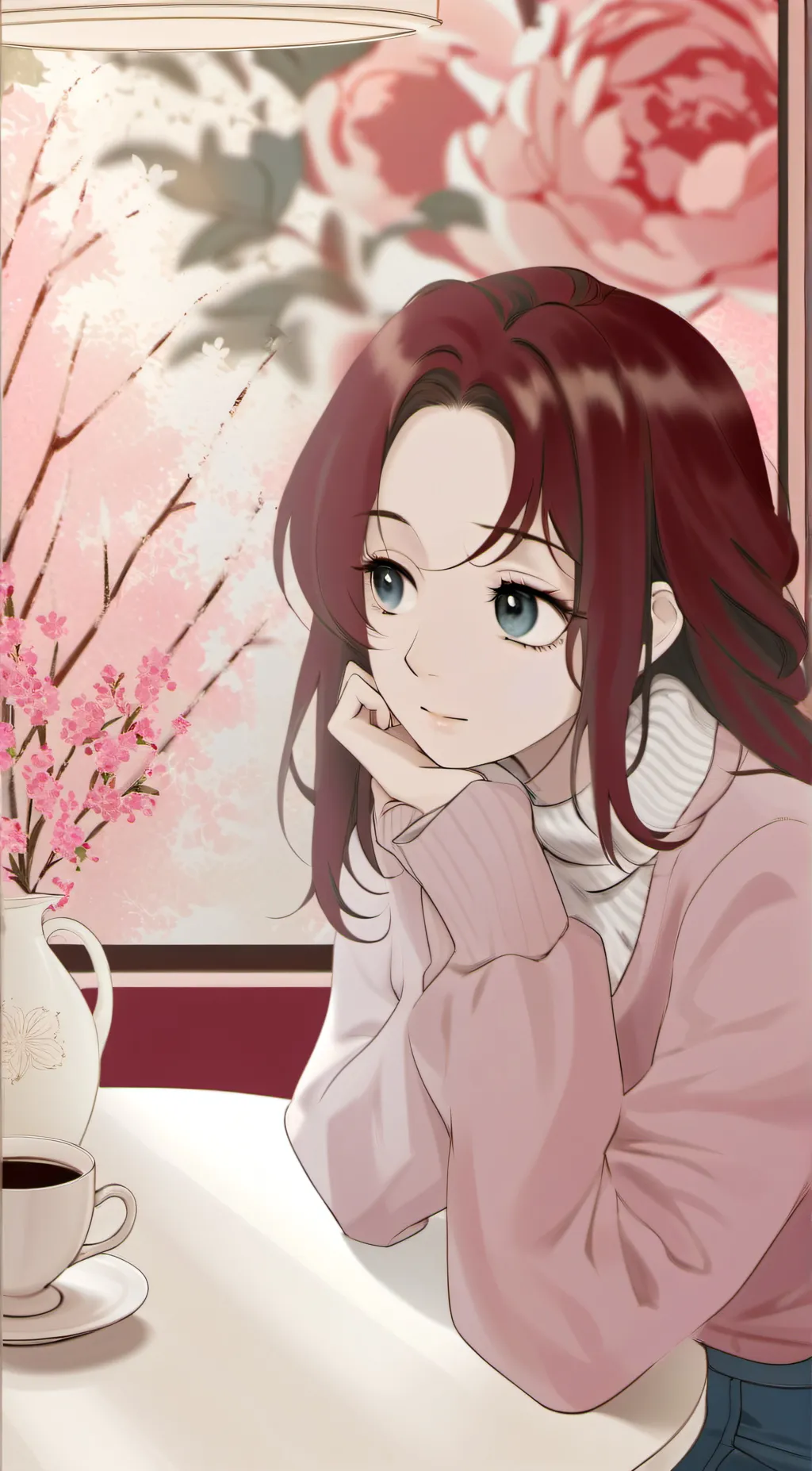 ai character: beautiful women 🥱 background