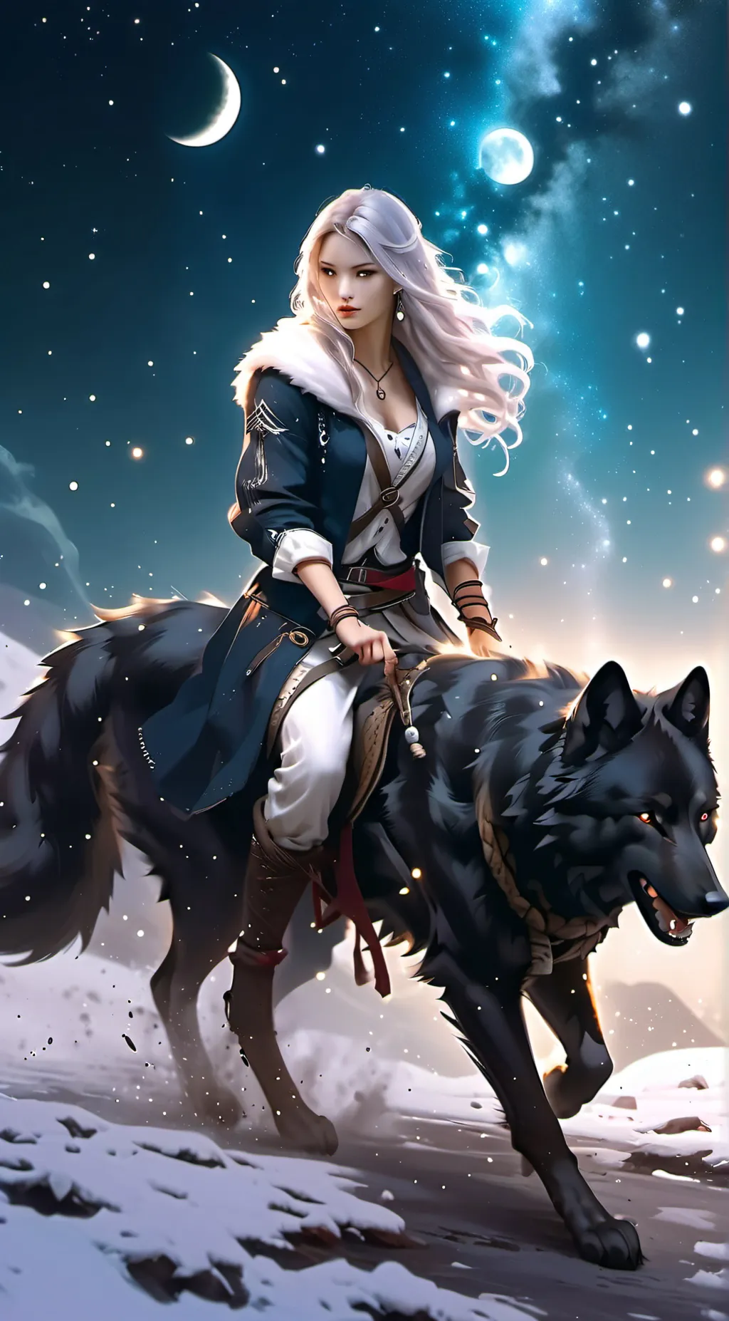 ai character: Lucinda&Moon background