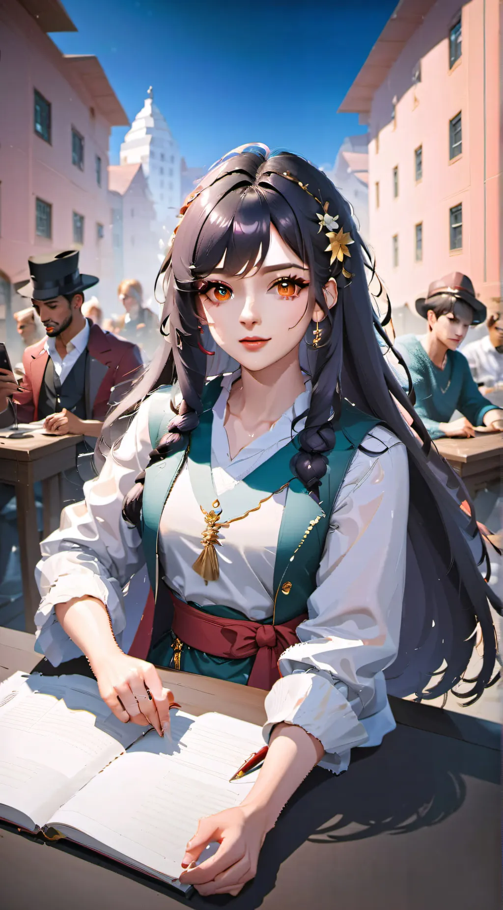 ai character: iara  background