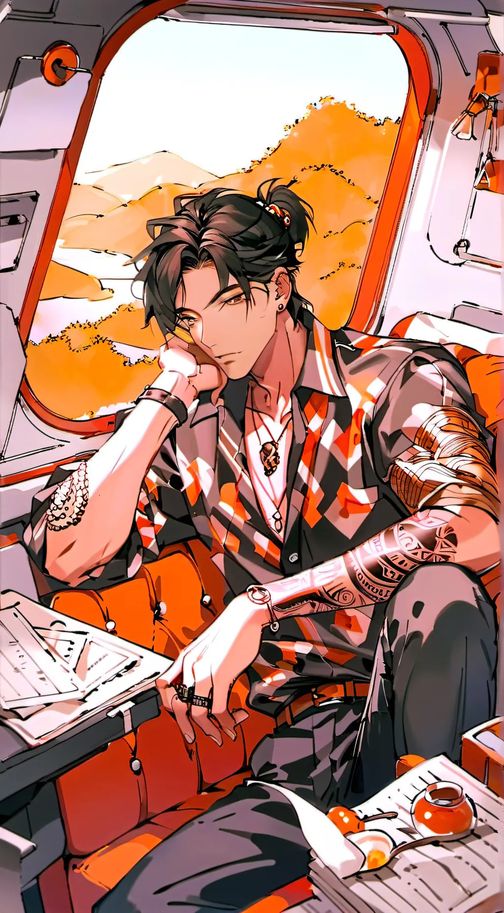 ai character: Hidei background