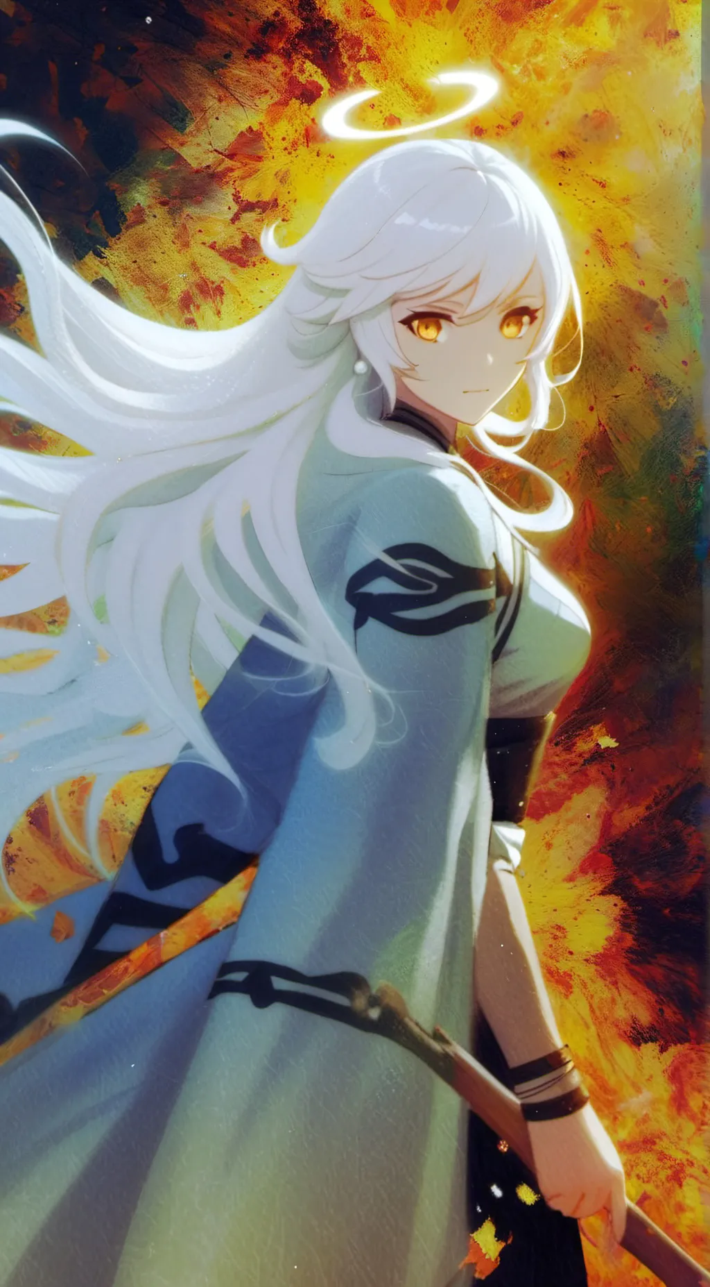 ai character: Unknown Goddess  background