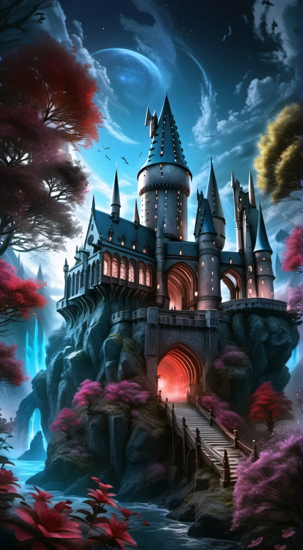 ai character: hogwarts  background