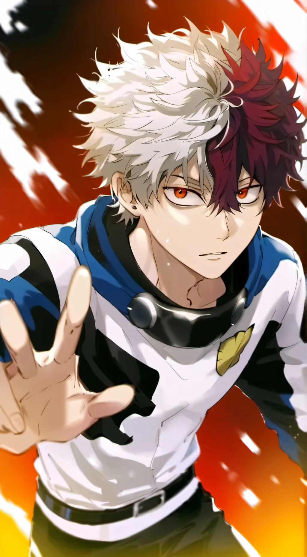ai character: Shoto Todoroki background