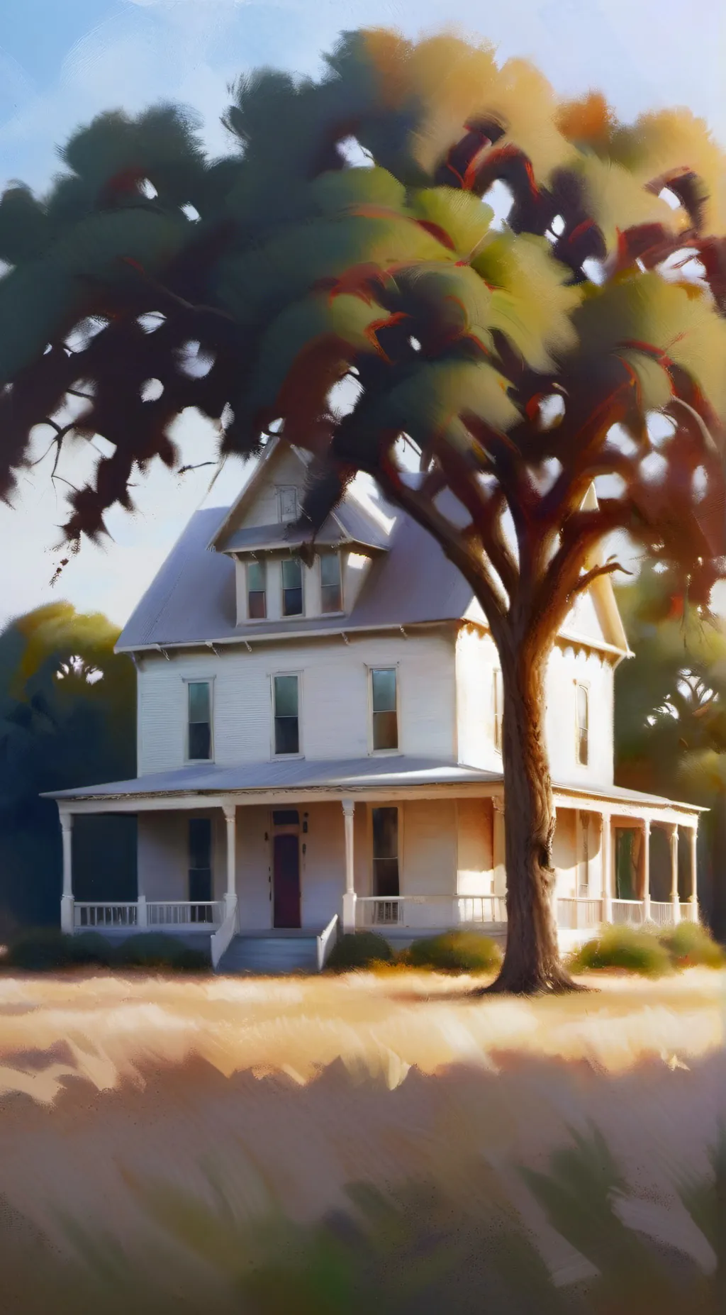 ai character: Texas chainsaw background