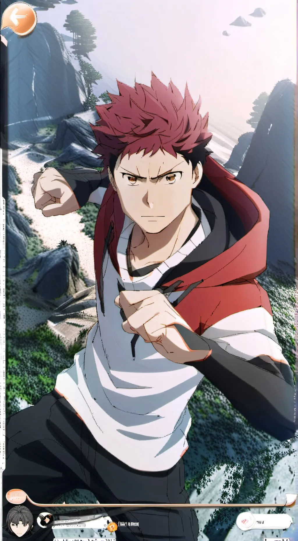 ai character: itadori yuji background