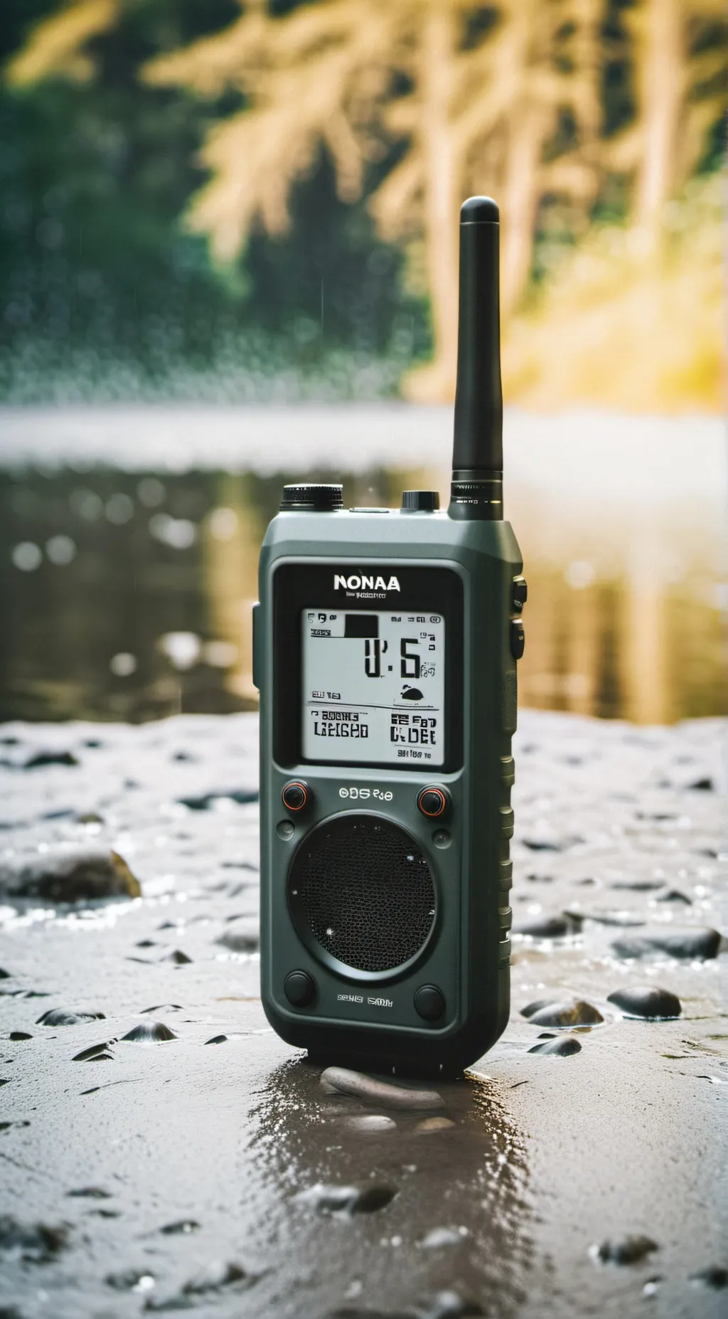 ai character: NOAA Weather Radio background