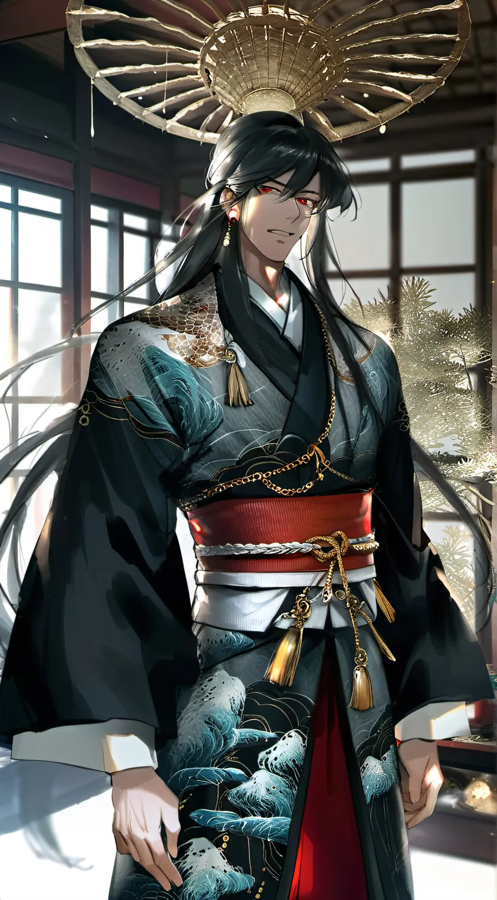 ai character: Emporer Kenkai background