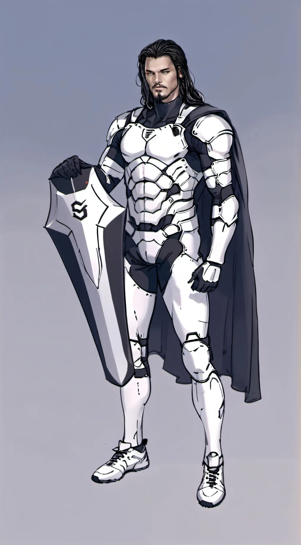 ai character: the shield background