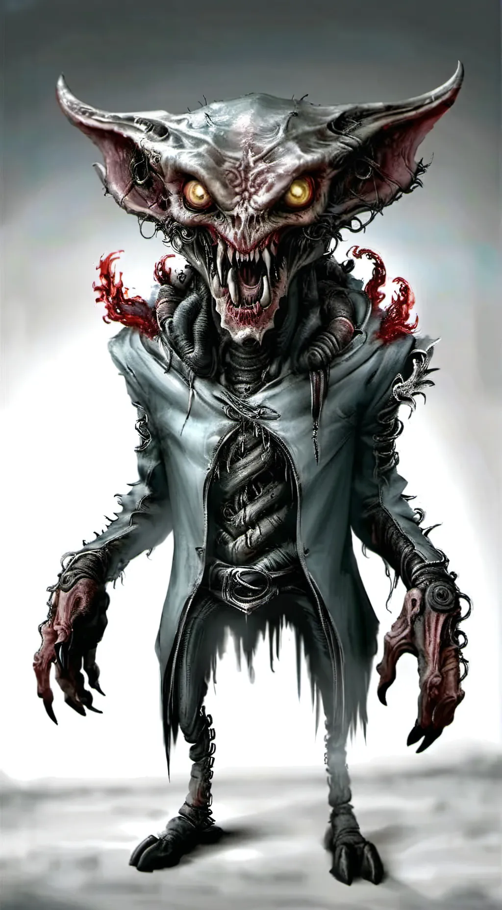 ai character: Hedorah  background