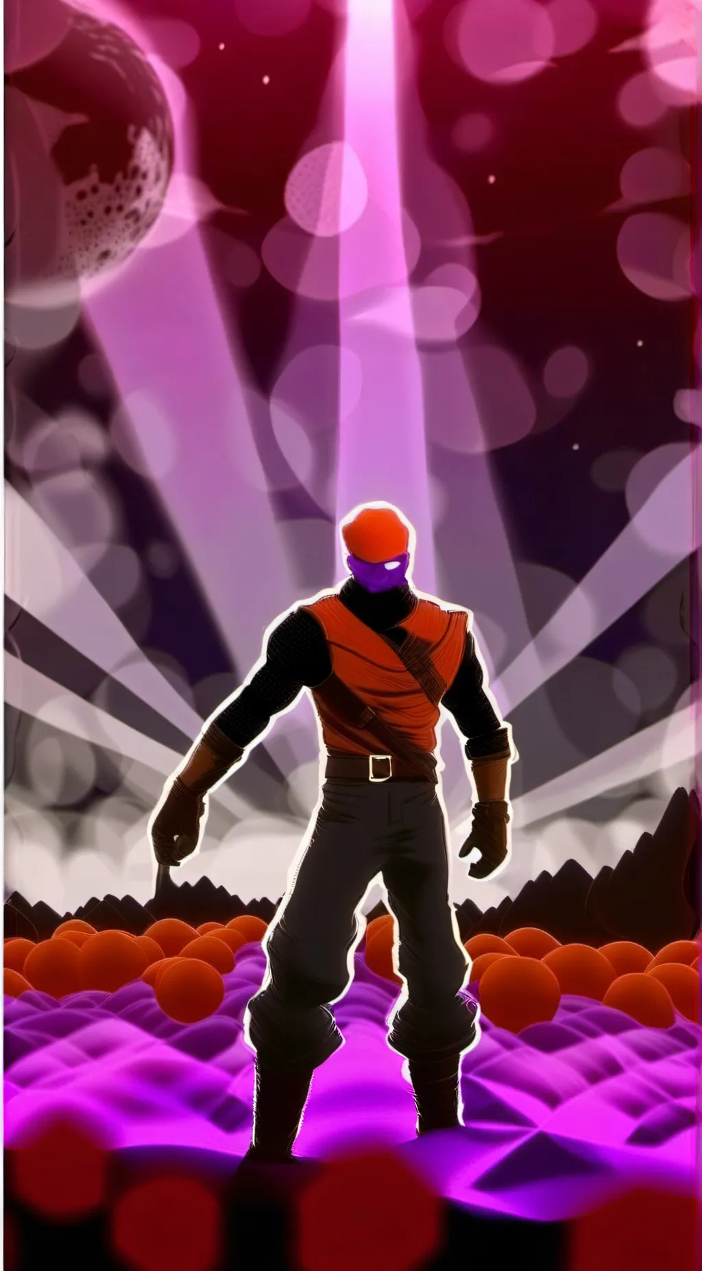 ai character: Melon man background