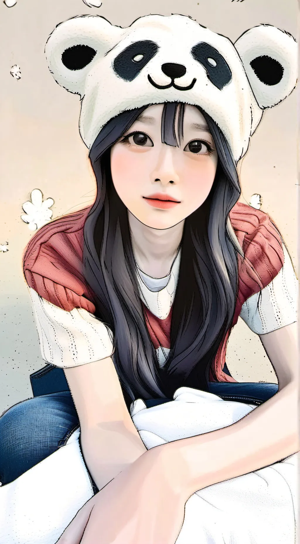 ai character: mini vlog girl  background