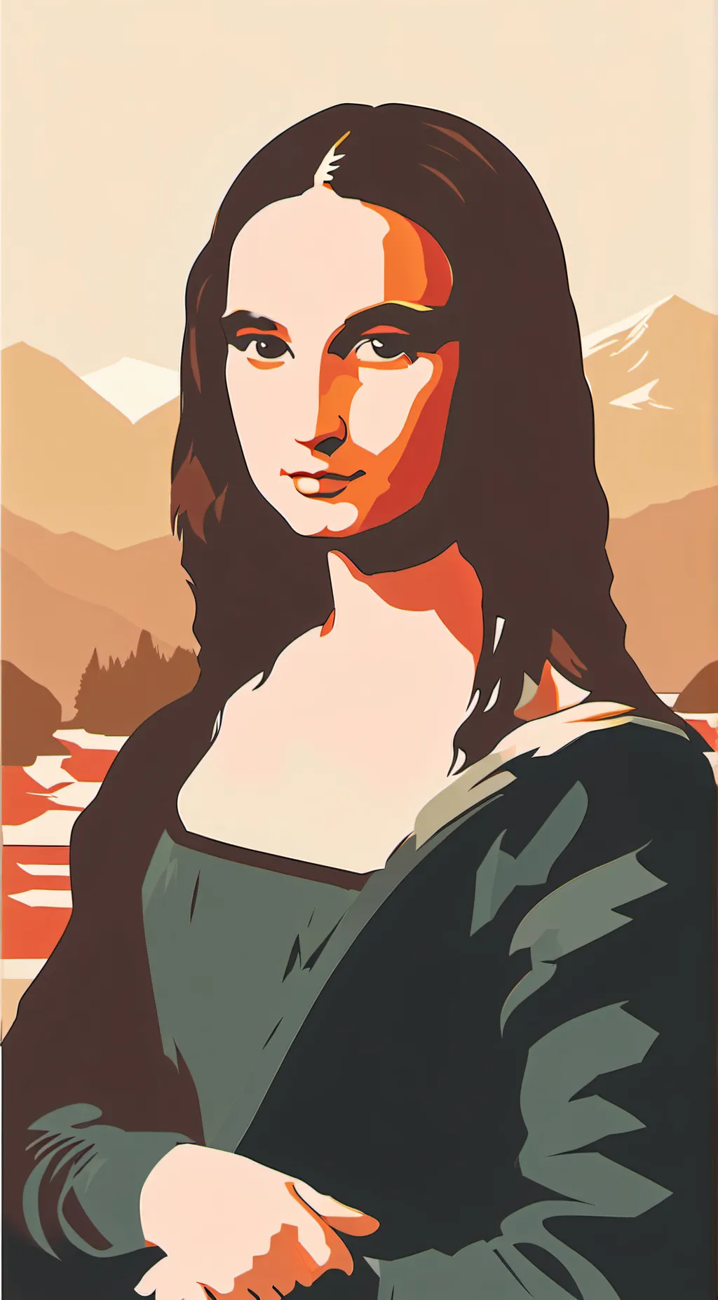 ai character: Mona Lisa background