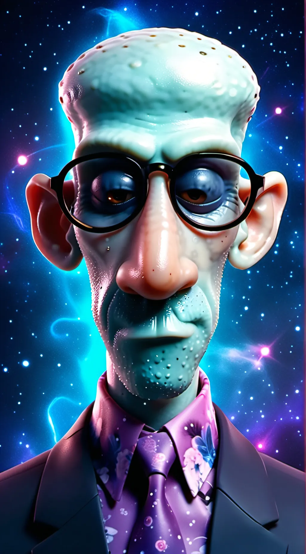 ai character: rizz squidward  background