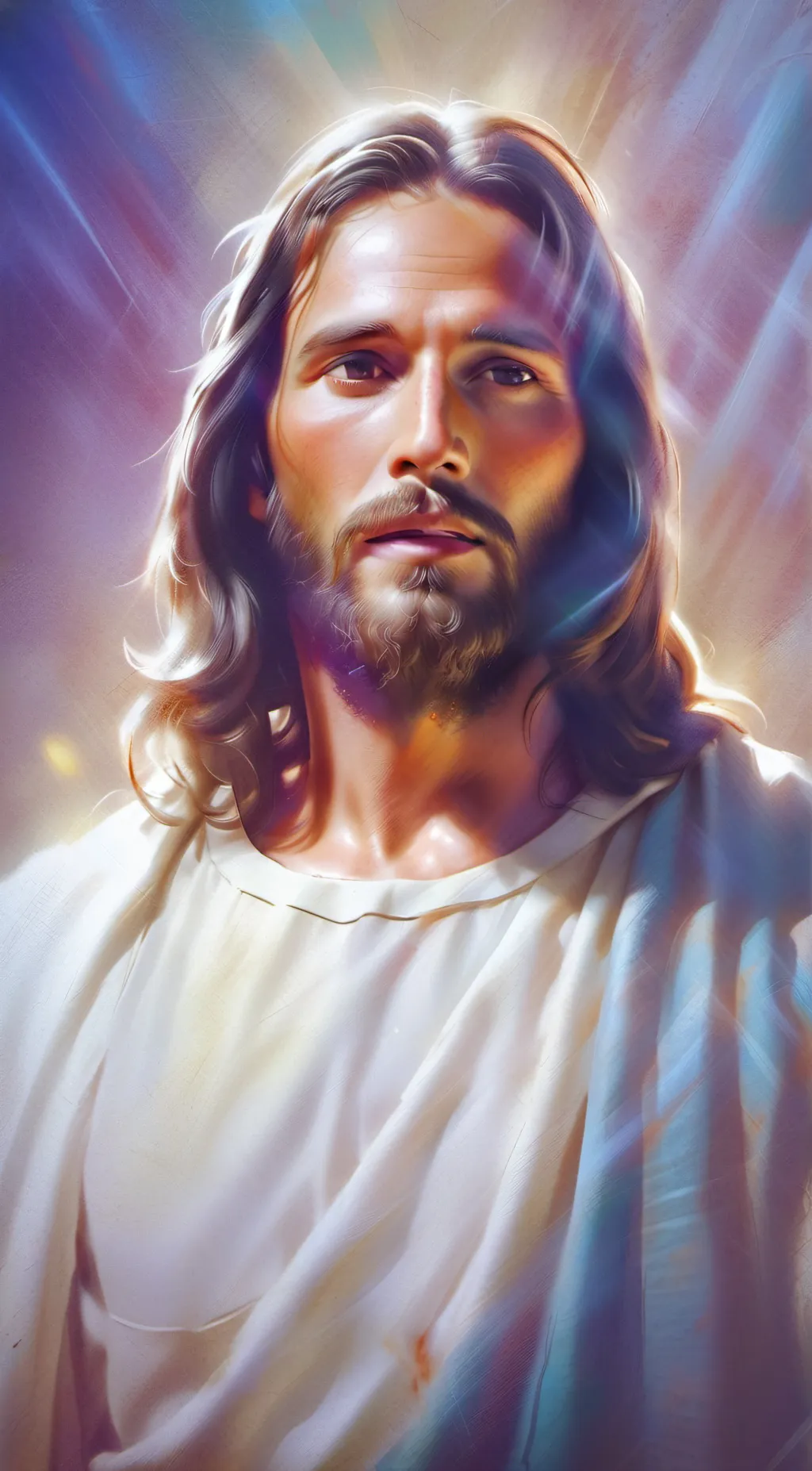 ai character: Jesus background