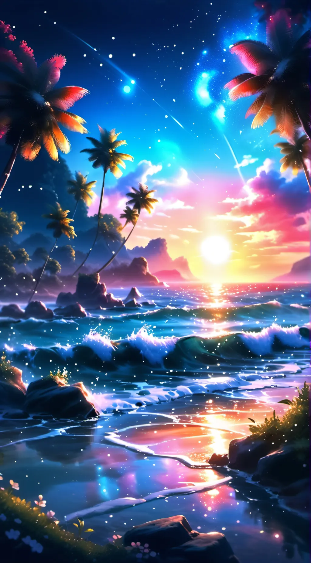 ai character: hazbin beach :3 background