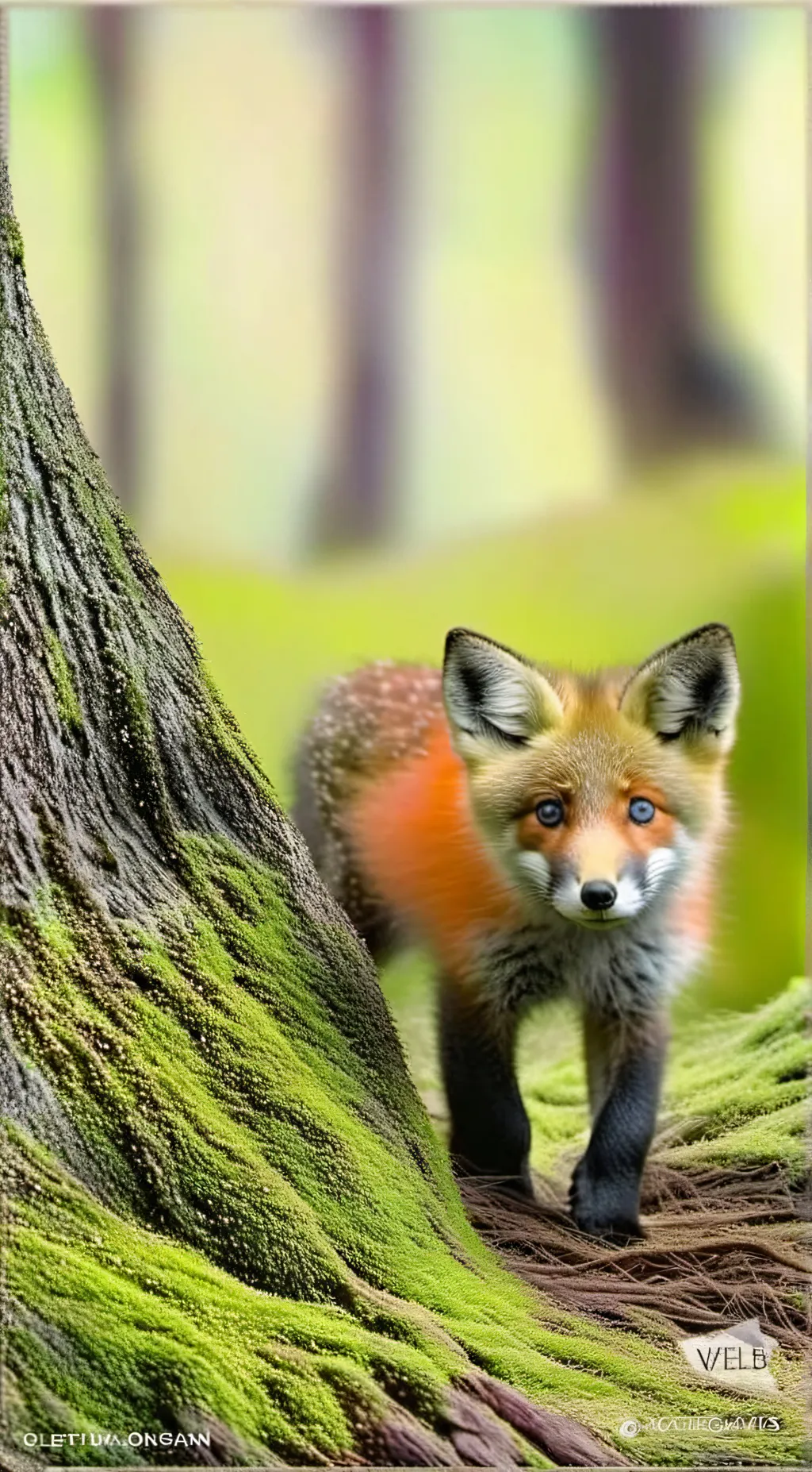 ai character: Fox pup background