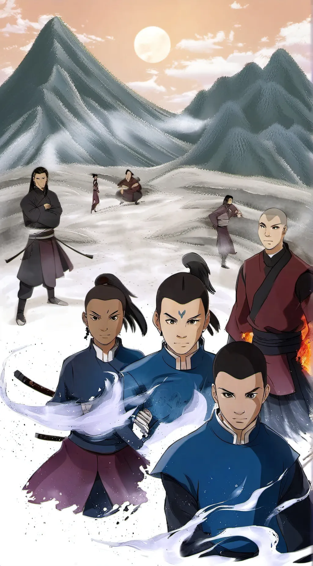 ai character: Avatar crew. background