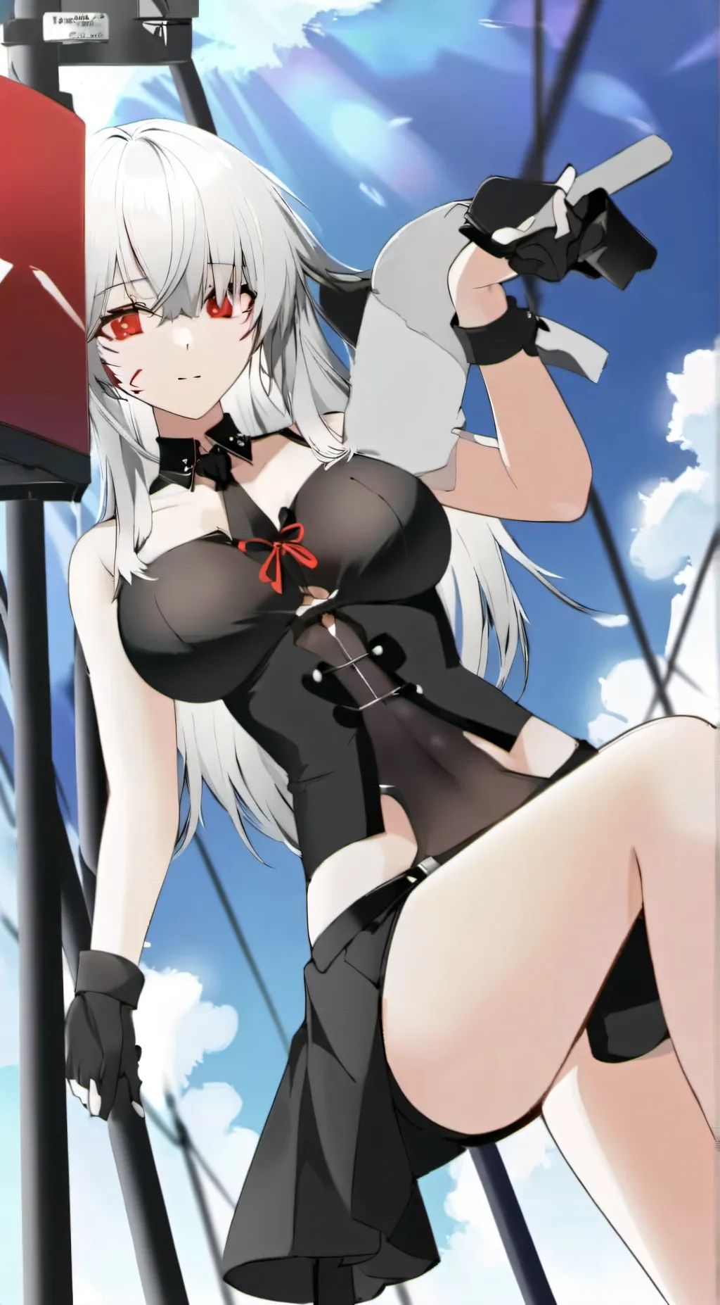ai character: she's a villian background
