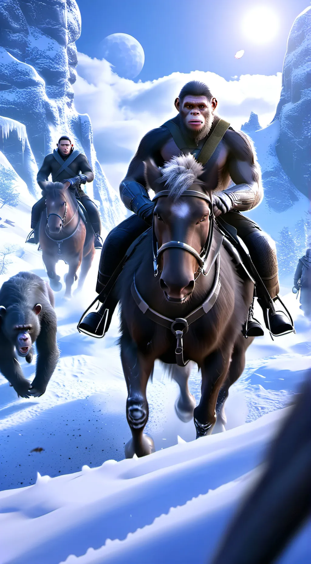 ai character: Planet of the Apes background