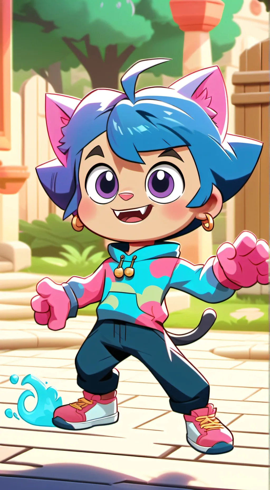 ai character: Caty background