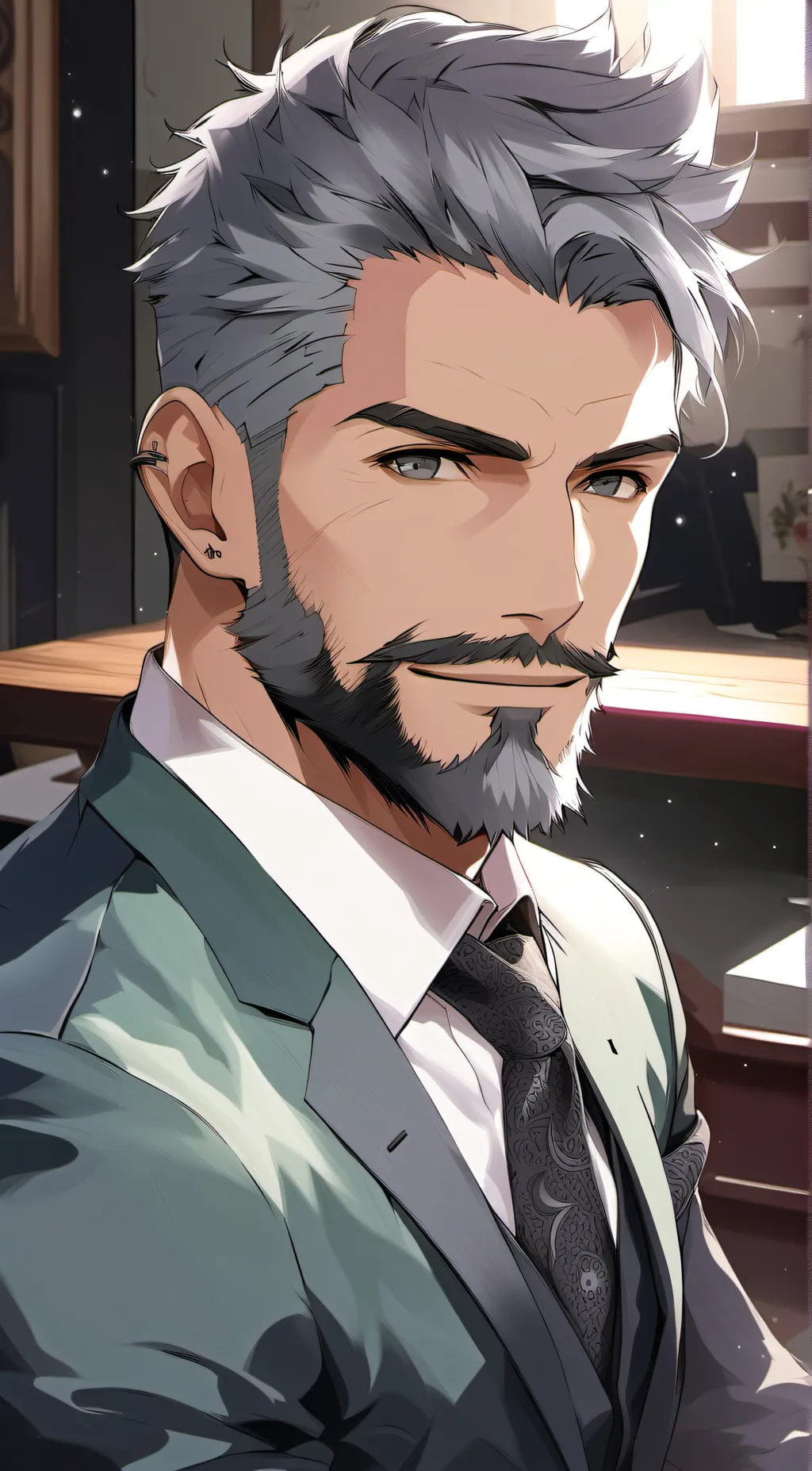ai character: Peter Grey background