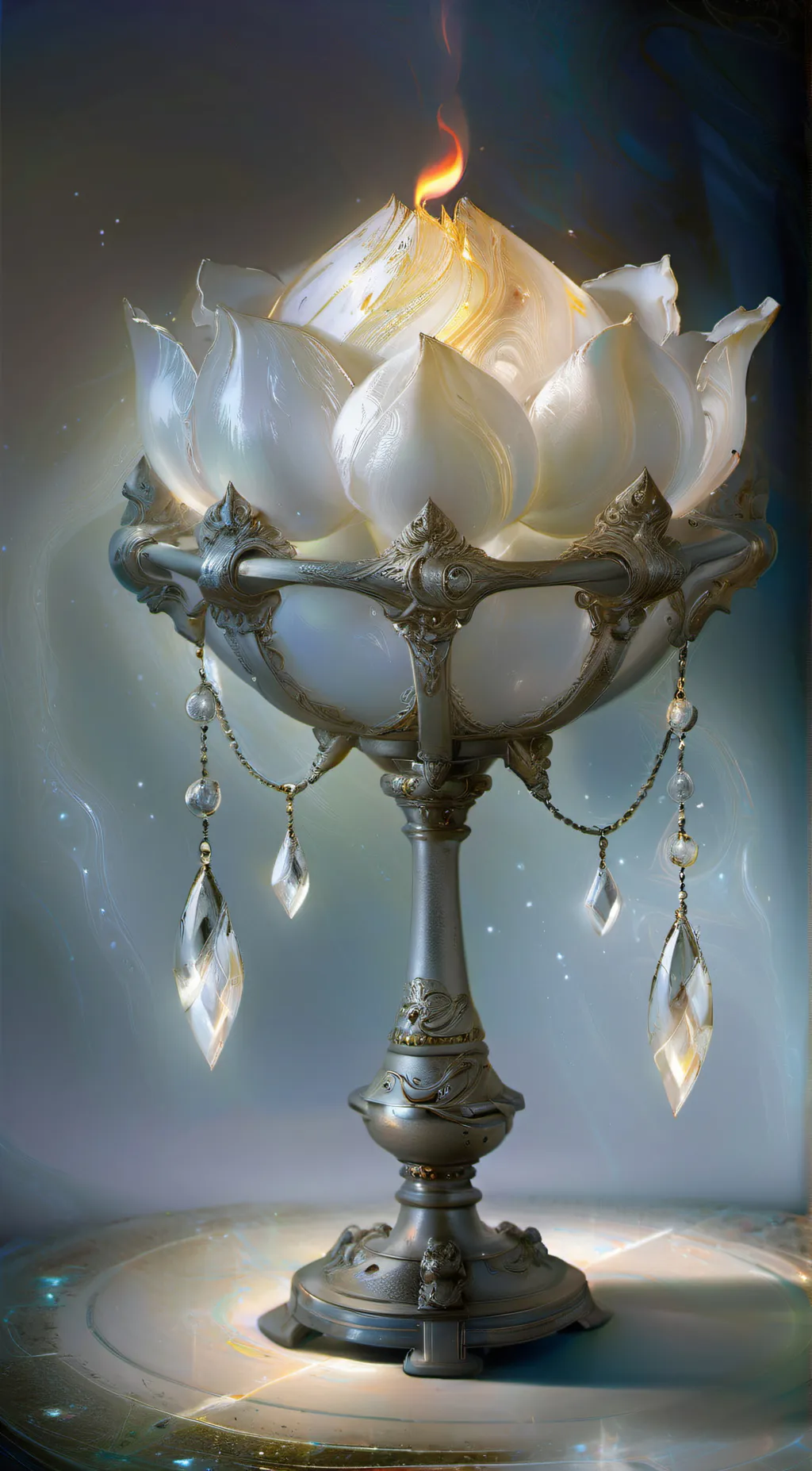 ai character: Genie's lamp background