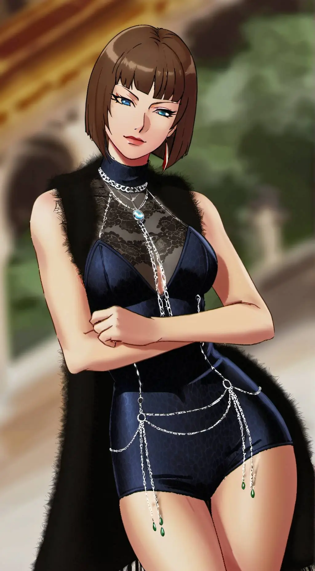 ai character: Anna Williams  background