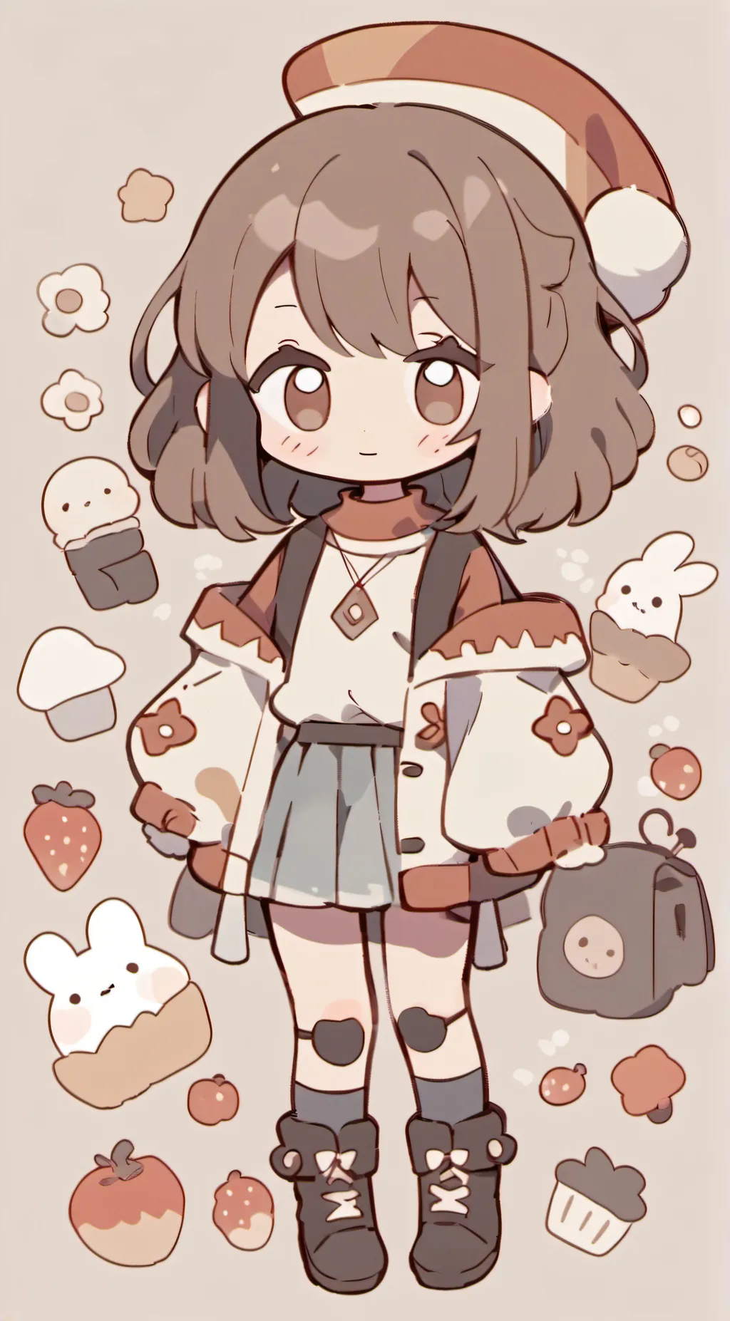 ai character: little uraraka  background