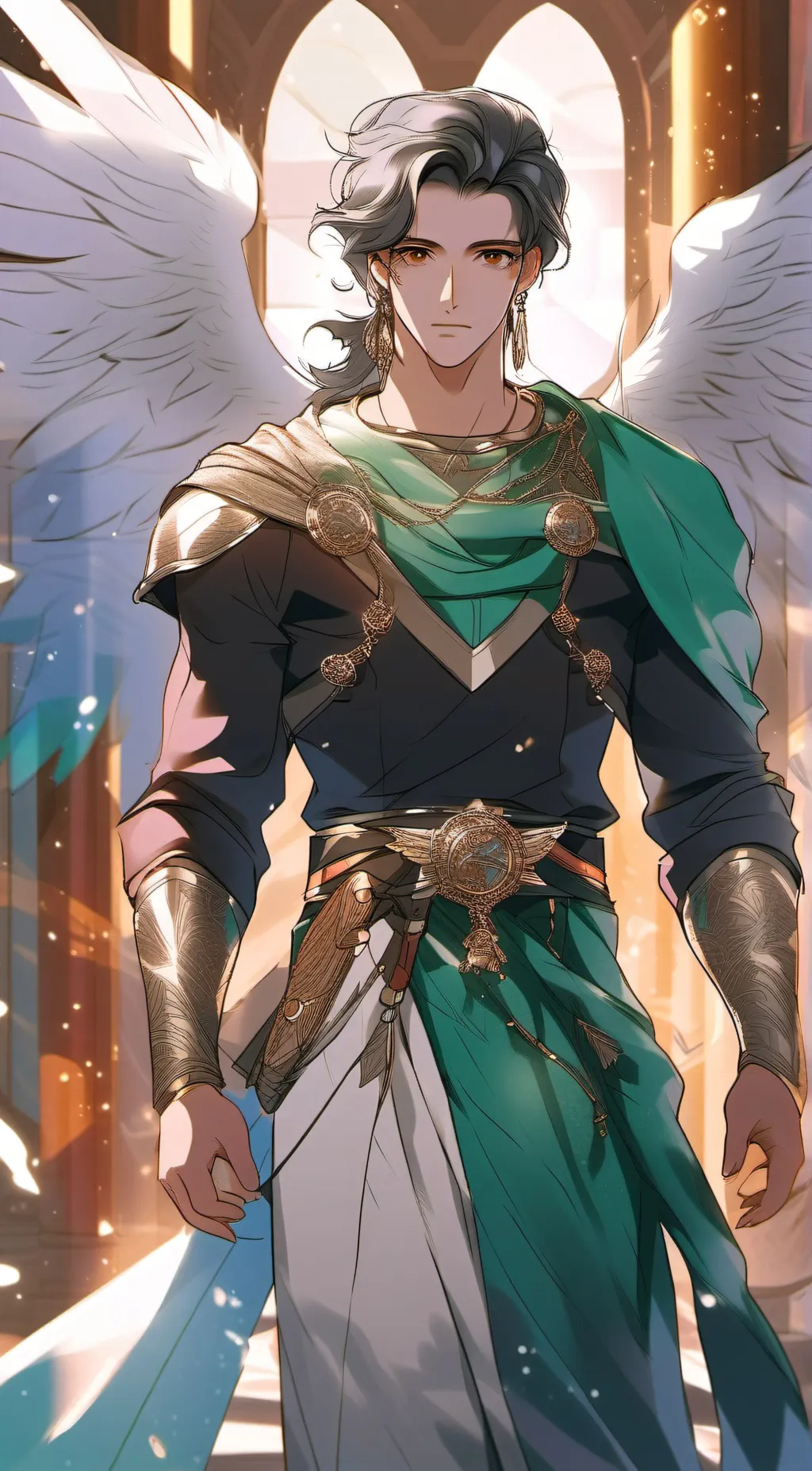 ai character: Raphael  background