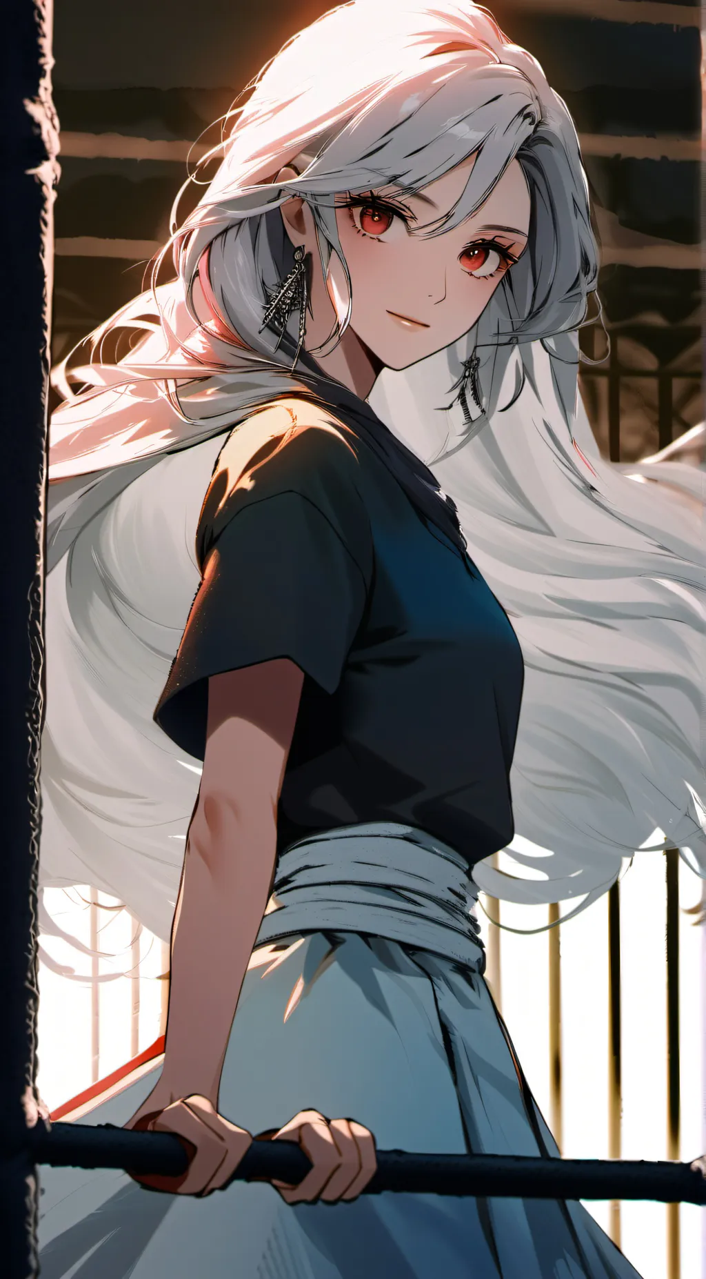 ai character: Scarlet background