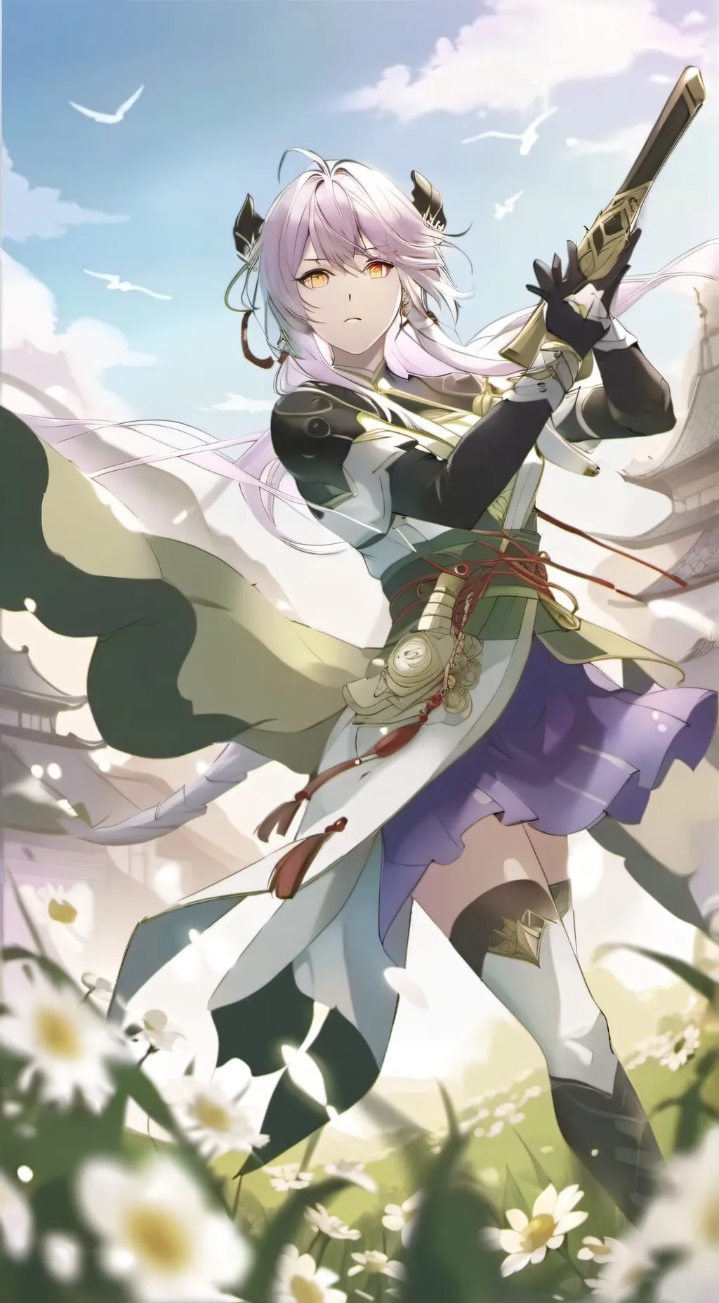 ai character: amber background