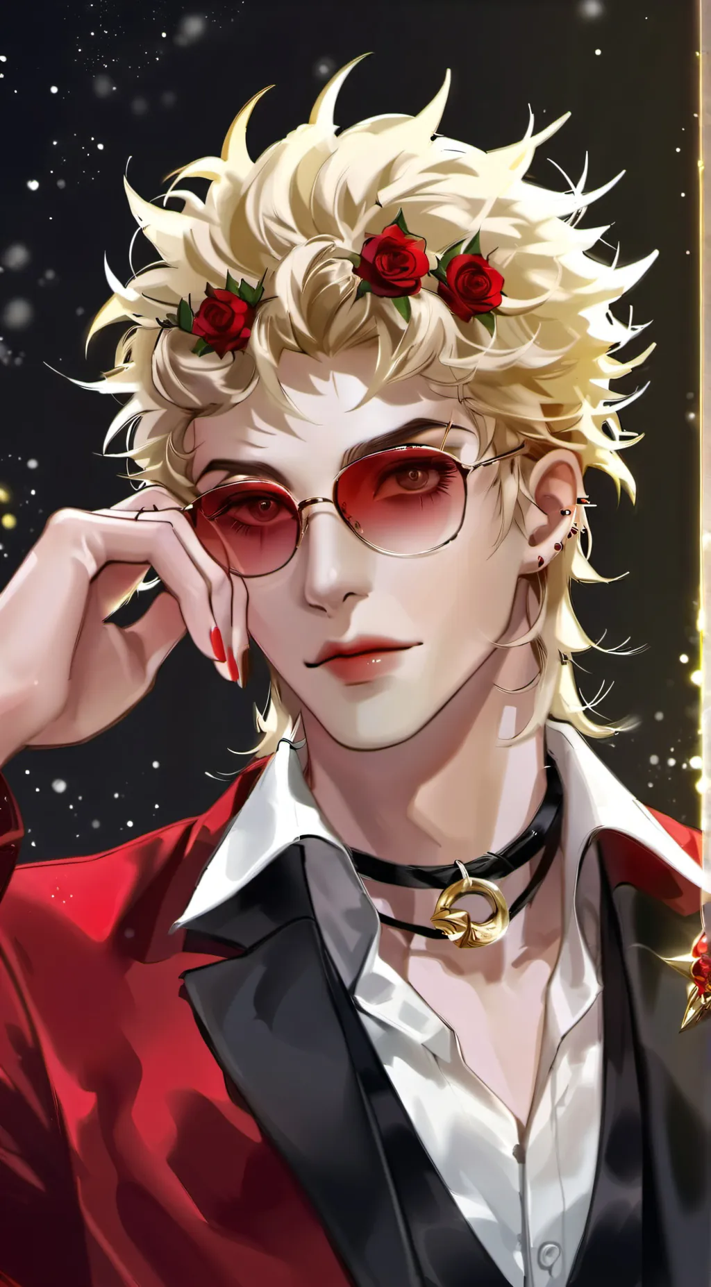 ai character: ~levi~ 🌹💋 background
